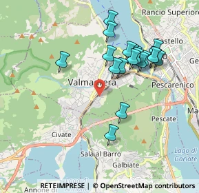 Mappa Via Fornaci, 23868 Valmadrera LC, Italia (1.762)