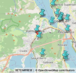 Mappa Via Fornaci, 23868 Valmadrera LC, Italia (2.385)