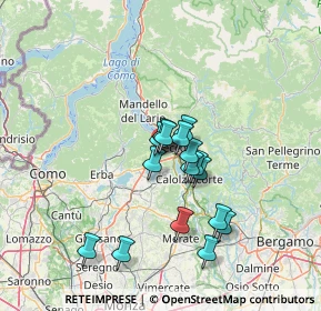 Mappa Via Fornaci, 23868 Valmadrera LC, Italia (10.88688)
