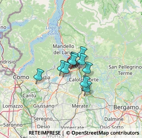 Mappa Via Fornaci, 23868 Valmadrera LC, Italia (6.18909)