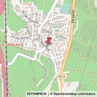 Mappa Via 2 Novembre, 62, 38068 Rovereto, Trento (Trentino-Alto Adige)