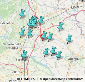 Mappa Piazza Municipio, 31010 Mareno di Piave TV, Italia (6.74684)