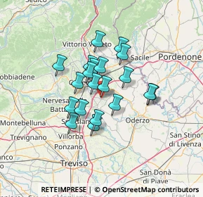 Mappa Piazza Municipio, 31010 Mareno di Piave TV, Italia (9.643)