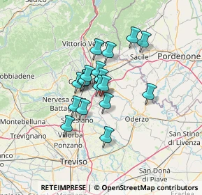 Mappa Piazza Municipio, 31010 Mareno di Piave TV, Italia (9.12889)
