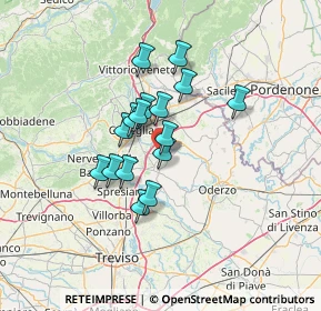 Mappa Piazza Municipio, 31010 Mareno di Piave TV, Italia (9.7825)