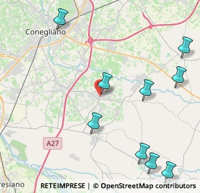 Mappa Piazza Municipio, 31010 Mareno di Piave TV, Italia (5.96455)