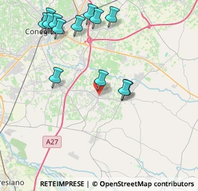 Mappa Piazza Municipio, 31010 Mareno di Piave TV, Italia (4.57615)