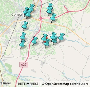 Mappa Piazza Municipio, 31010 Mareno di Piave TV, Italia (3.52438)