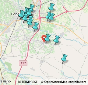 Mappa Piazza Municipio, 31010 Mareno di Piave TV, Italia (4.4685)