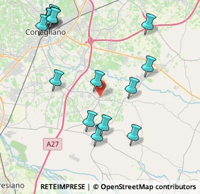 Mappa Piazza Municipio, 31010 Mareno di Piave TV, Italia (4.66)