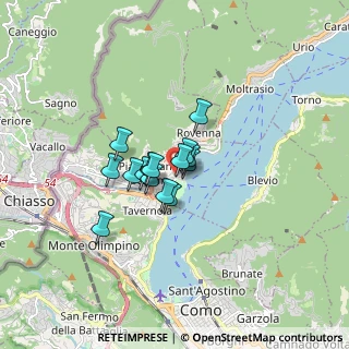 Mappa Via Plinio, 22012 Cernobbio CO, Italia (0.94467)