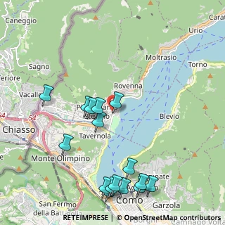 Mappa Via Plinio, 22012 Cernobbio CO, Italia (2.40125)
