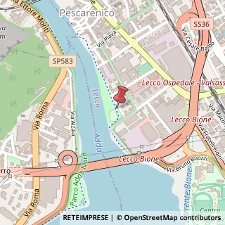 Mappa Via Battello, 7, 23900 Pescate, Lecco (Lombardia)