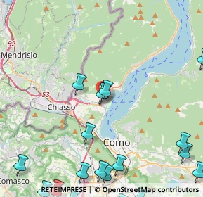 Mappa Via Battista Mondelli, 22012 Cernobbio CO, Italia (6.408)
