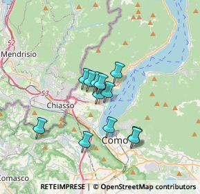 Mappa Via Battista Mondelli, 22012 Cernobbio CO, Italia (2.42083)