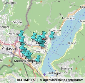 Mappa Via Battista Mondelli, 22012 Cernobbio CO, Italia (1.36571)