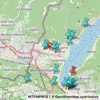 Mappa Via Nazario Sauro, 22012 Cernobbio CO, Italia (2.556)