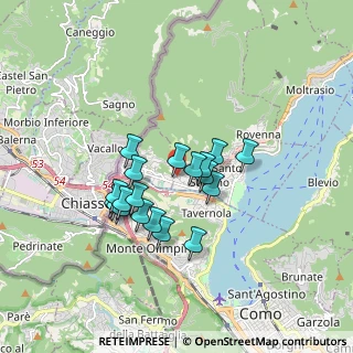 Mappa Via Nazario Sauro, 22012 Cernobbio CO, Italia (1.35263)