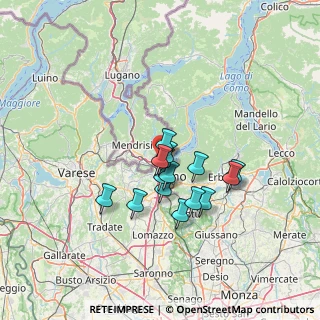 Mappa Via Nazario Sauro, 22012 Cernobbio CO, Italia (9.96533)