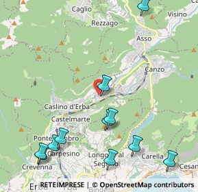 Mappa Via delle Marcite, 22030 Castelmarte CO, Italia (2.60455)