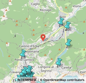 Mappa Via delle Marcite, 22030 Castelmarte CO, Italia (3.5415)