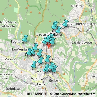 Mappa Via Patrioti, 21056 Induno Olona VA, Italia (1.559)