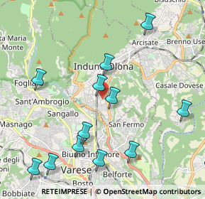 Mappa Via Patrioti, 21056 Induno Olona VA, Italia (2.26583)