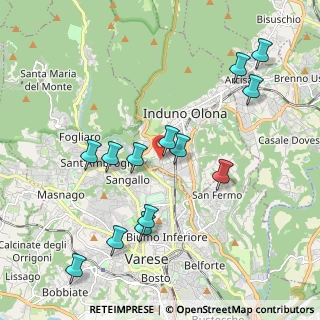 Mappa Via Cesariano, 21056 Induno Olona VA, Italia (2.08)