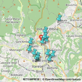 Mappa Via Cesariano, 21056 Induno Olona VA, Italia (1.59929)