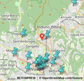 Mappa Via Cesariano, 21056 Induno Olona VA, Italia (2.52211)