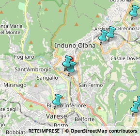 Mappa Via Giuseppe Verdi, 21056 Induno Olona VA, Italia (2.78182)