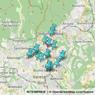 Mappa Via Giuseppe Verdi, 21056 Induno Olona VA, Italia (1.443)