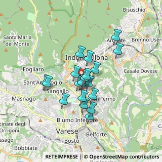 Mappa Via Giuseppe Verdi, 21056 Induno Olona VA, Italia (1.2355)