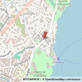 Mappa Via Regina, 45, 22100 Cernobbio, Como (Lombardia)