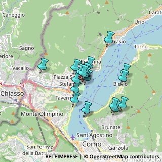 Mappa Via Regina, 22012 Cernobbio CO, Italia (1.242)