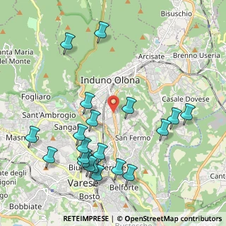 Mappa Via Bruno Jamoretti, 21056 Induno Olona VA, Italia (2.3355)
