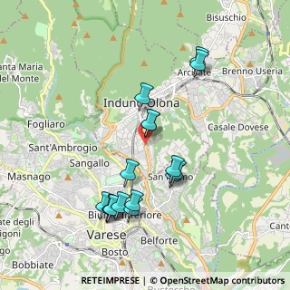 Mappa Via Bruno Jamoretti, 21056 Induno Olona VA, Italia (1.82875)