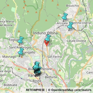 Mappa Via Bruno Jamoretti, 21056 Induno Olona VA, Italia (2.53588)