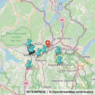 Mappa Via Monte Generoso, 21050 Cantello VA, Italia (6.68846)