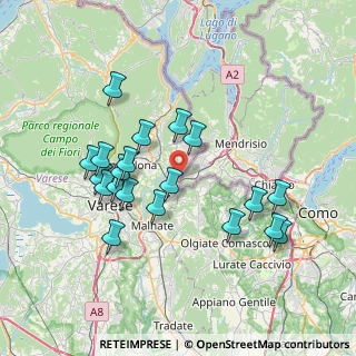 Mappa Via Monte Generoso, 21050 Cantello VA, Italia (7.157)
