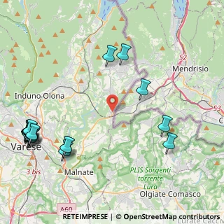Mappa Via Monte Generoso, 21050 Cantello VA, Italia (5.8855)