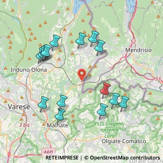 Mappa Via Monte Generoso, 21050 Cantello VA, Italia (4.30667)