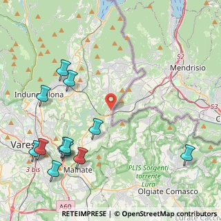 Mappa Via Monte Generoso, 21050 Cantello VA, Italia (5.49833)