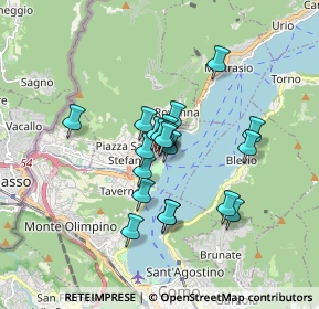 Mappa Piazza Castello, 22012 Cernobbio CO, Italia (1.224)