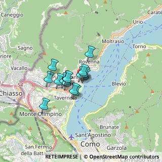 Mappa Via Giuseppe Garibaldi, 22012 Cernobbio CO, Italia (1.00667)