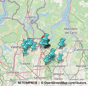 Mappa Piazza Castello, 22012 Cernobbio CO, Italia (9.9325)
