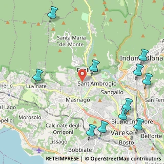 Mappa Via Ticino, 21100 Varese VA, Italia (2.86364)