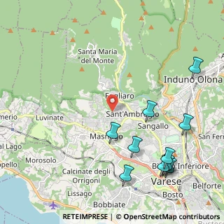 Mappa Via Ticino, 21100 Varese VA, Italia (2.63818)
