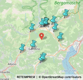 Mappa Località monte farno, 24024 Gandino BG, Italia (6.61308)
