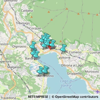 Mappa Via Rosselli Fratelli, 21026 Gavirate VA, Italia (1.25308)